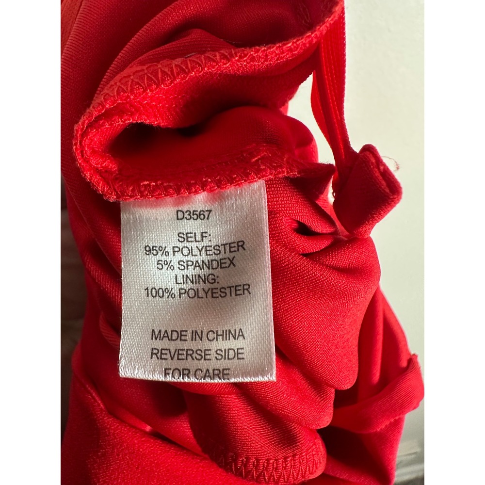 Alexia Admor Draped Off Shoulder Jumpsuit Womens XS Red Elegant Cocktail holiday - Picture 7 of 8